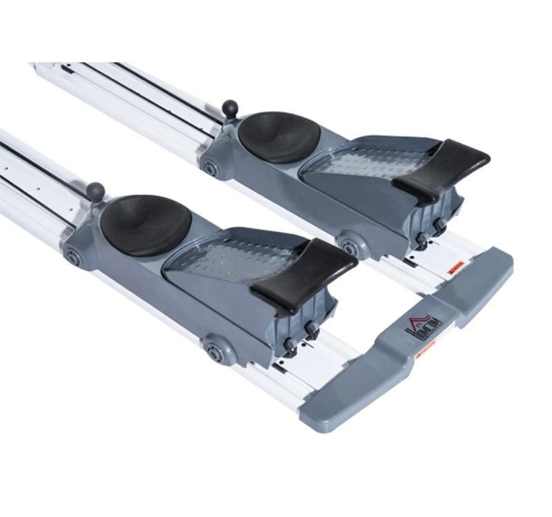 HOMCOM Crawl Exercise Machine-Silver/Black/Grey