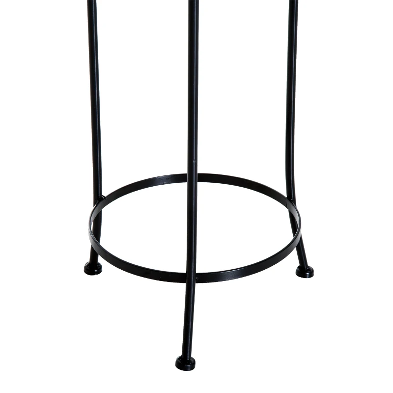 Outsunny Set of 3 Pcs Plant Stand-Black