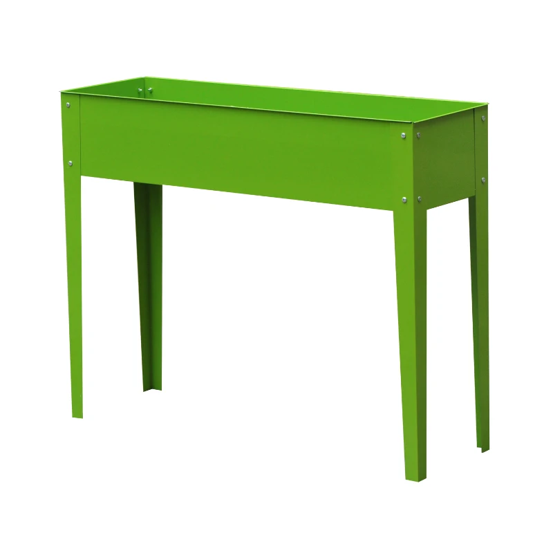 Outsunny Elevated Flower Bed-Bright Green