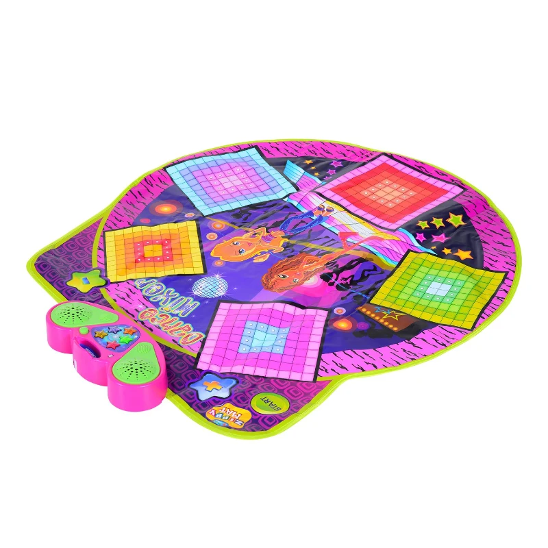 HOMCOM Battery Powered Plastic Musical Light-Up Dance Mat