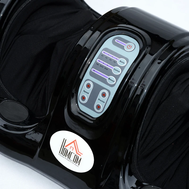 HOMCOM Electric Foot Massager W/Remote Control-Black