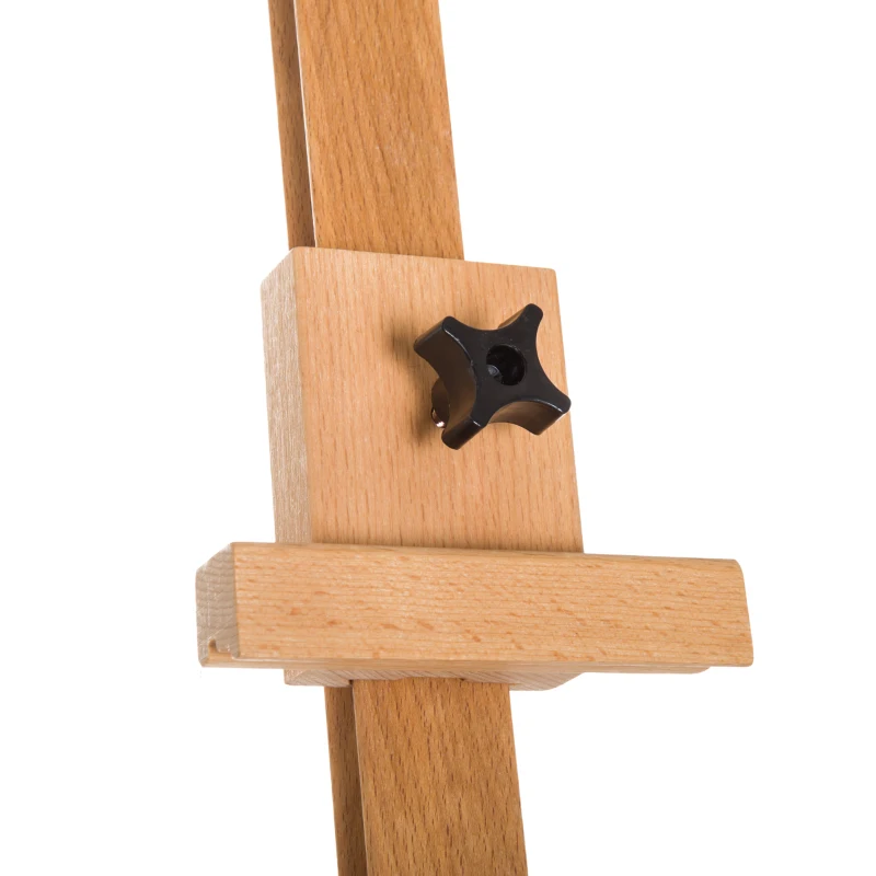 HOMCOM Folding Art Easel, A-frame, 174-230H cm-Beech Wood