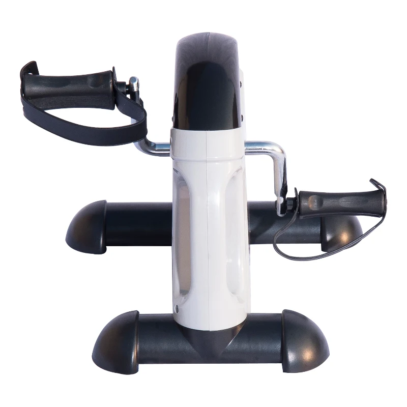 HOMCOM Portable Mini Pedal Exerciser Bike Leg/Arm LCD-White