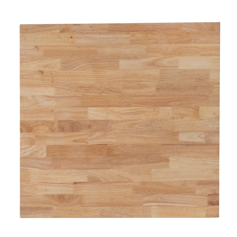 HOMCOM Solid Wood Dining Table, 80Lx80Wx75H cm, Rubber wood