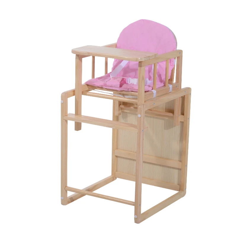 HOMCOM 50L x 44W x 88H cm Baby Dinning Feeding Highchair-Pink Padding Seat