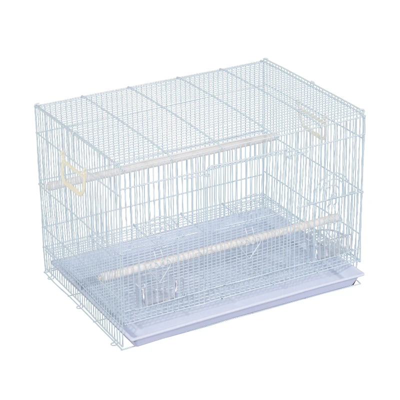 PawHut 77L x 52W x 52H (cm) Bird Cage - White