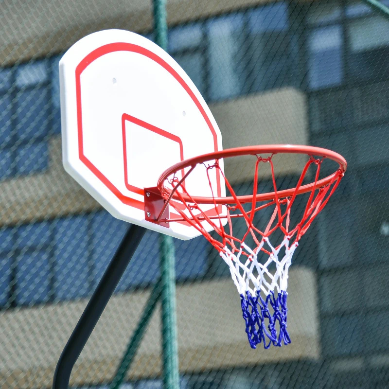 HOMCOM 3-In-1 Football Goal Net, Basketball Hoop, Rebounder Target Netting Teens Adult Practice Play Sports Fun