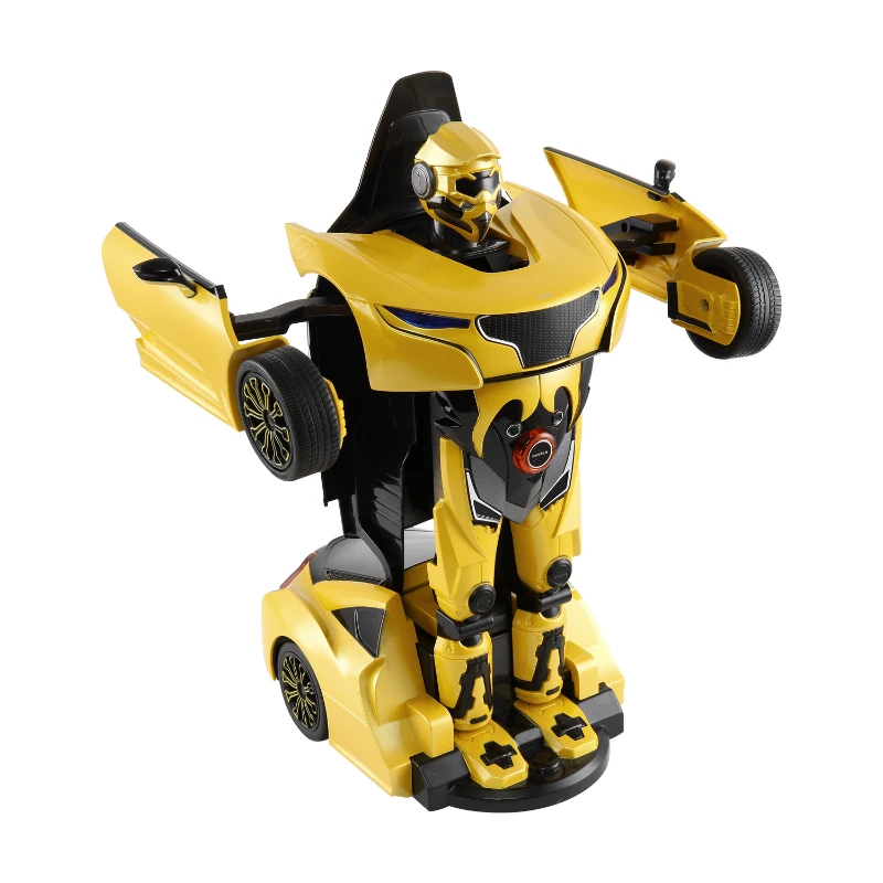 HOMCOM 2.4G RC Radio Remote Control Car Transformer-Yellow