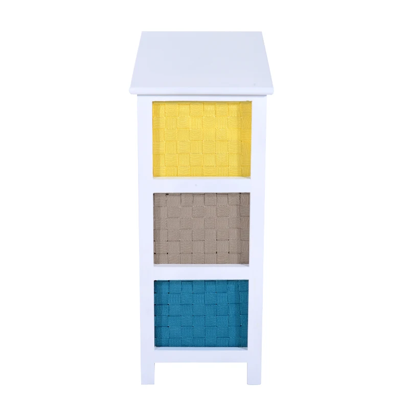 HOMCOM 6-Drawer Wood Storage Cabinet-Multicolour