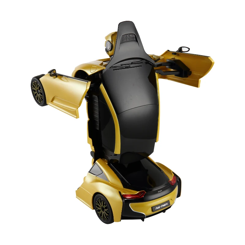 HOMCOM 2.4G RC Radio Remote Control Car Transformer-Yellow
