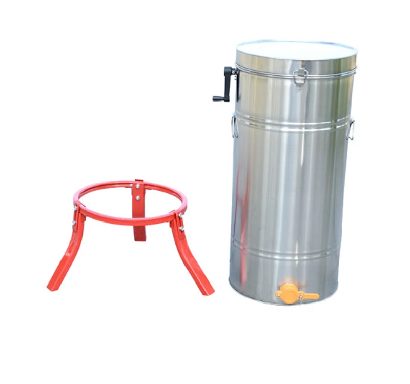 HOMCOM Honey Extractor, Stainless Steel, 4 Frames