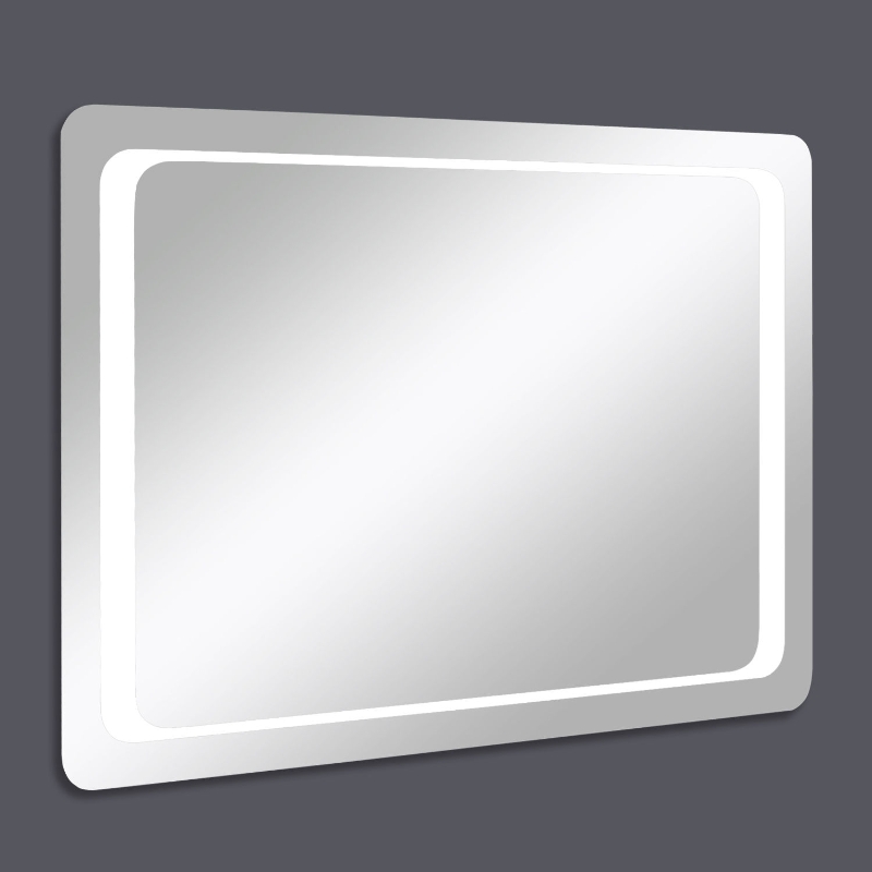 HOMCOM Bathroom LED Illuminated Mirror, 70×50×3.5cm