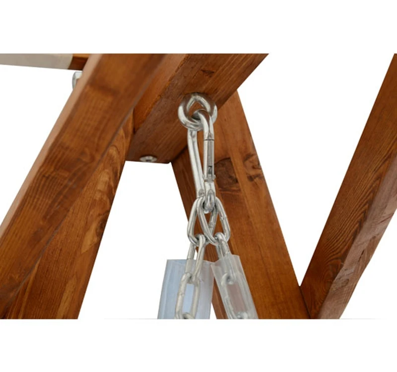 Homcom Balancoire de Jardin Deux Places Blanc 162 x 130 x 185 cm