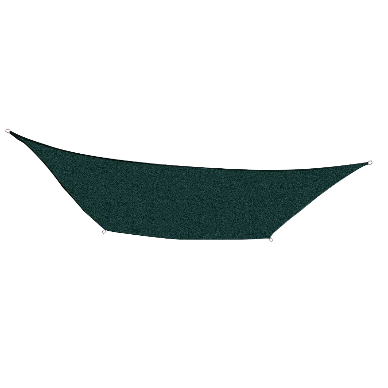 Outsunny Rectangle Sun Sail Shade W/Free Ropes, 4m x3m-Green