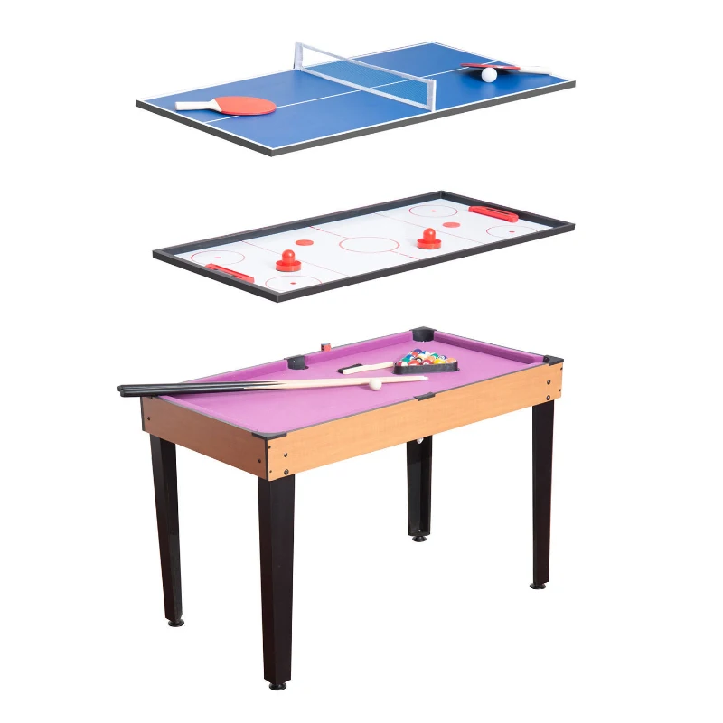 HOMCOM 3 in 1 Multi Games Table W/Accessories