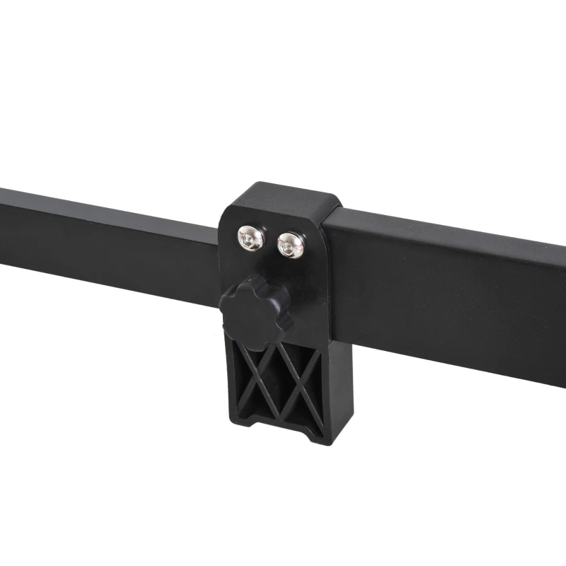 HOMCOM Folding Roller Bike Trainer-Black/Red