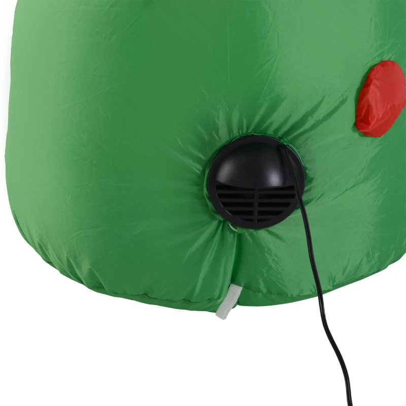 HOMCOM Christmas Inflatable Merry Christmas Sign Outdoor Home Seasonal Decoration w/ LED Light