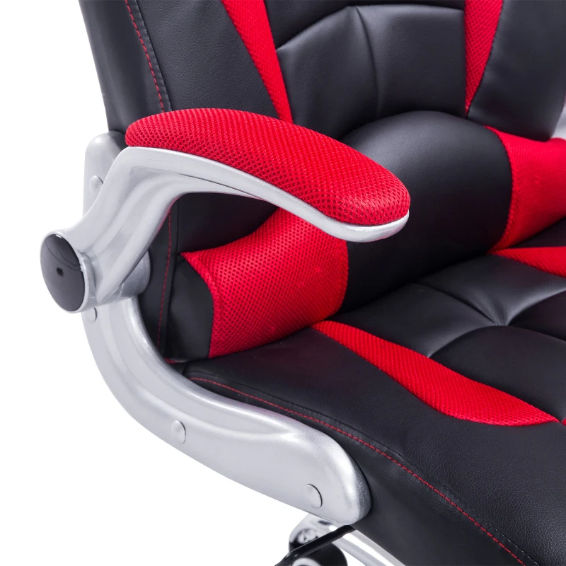 HOMCOM Racing Style Gaming Office Chair-Black/Red
