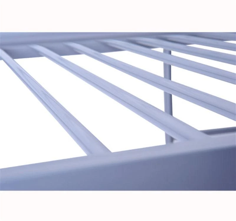 HOMCOM Metal Frame Bunk Bed for Children-Silver