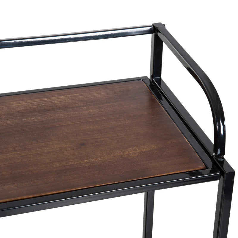 HOMCOM 7-tier 21 Bottles Wine Rack, 74Lx30.5Wx99H cm-Black/Brown