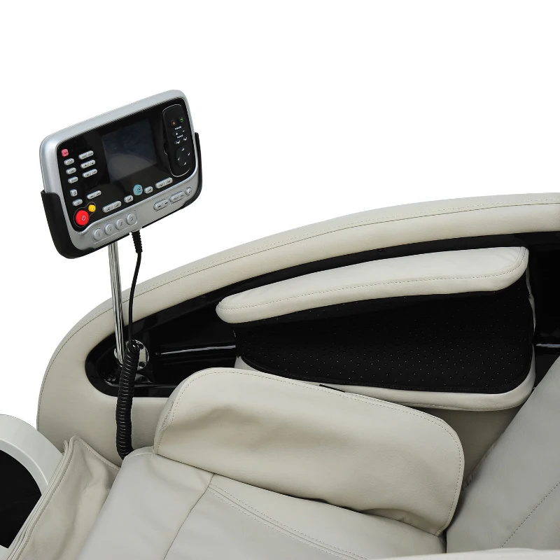 HOMCOM Electric Full Body Massage Chair Recliner, Zero Gravity-Cream