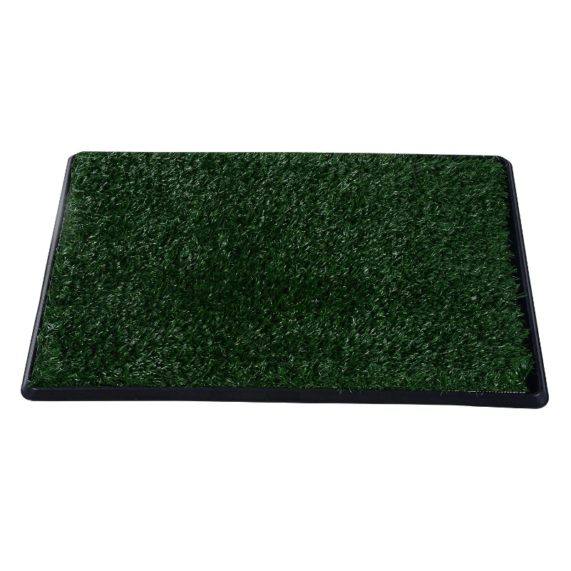 PawHut Puppy Dog Training Grass Mat Indoor Pet Potty Trainer 51L x 76W cm