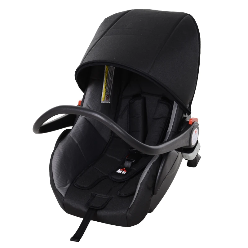 HOMCOM 3-in-1 Travel System Lightweight Versatile Stroller Easy Infant Car Seat Transfer Storage Basket Travel Stroller Grey