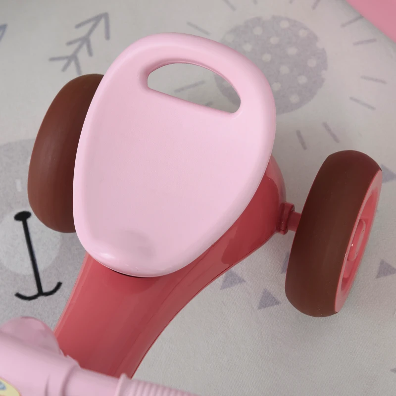 HOMCOM 3 Wheel Kids Tricycle Toddler Pedal Trike Ride on Bicycle with Front Back Basket Bell Balance Bike Boys Girls for 3 to 6 Years Pink