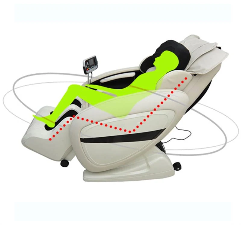 HOMCOM Electric Full Body Massage Chair Recliner, Zero Gravity-Cream