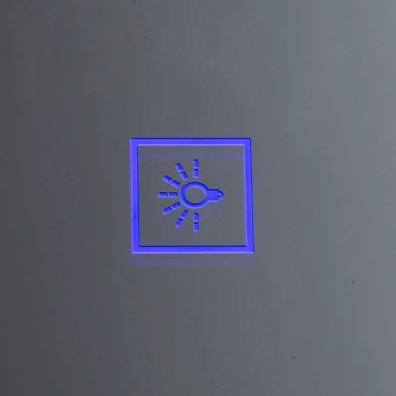 HOMCOM Led Bathroom Mirror, size (70x50x3.5cm)