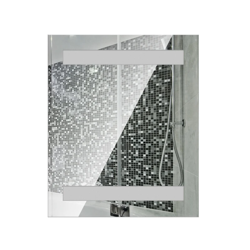 HOMCOM LED Wall Cabinet Mirror, 80L×60W×15T cm