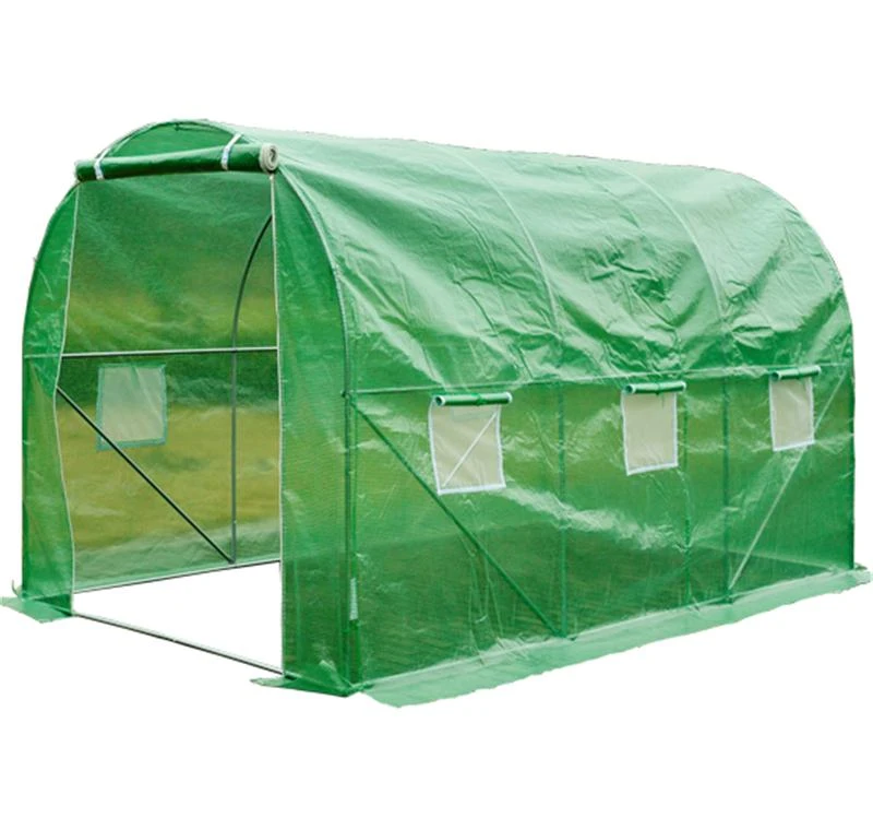 Outsunny Polytunnel Greenhouse, Galvanized Frame, L size