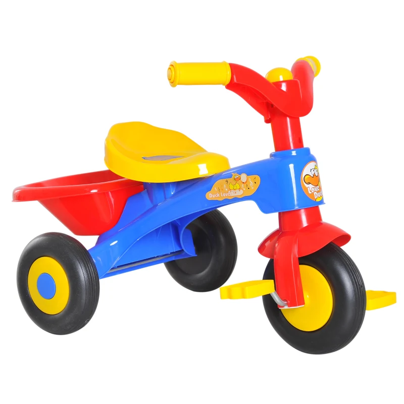 HOMCOM Kids Toddler Tricycle Pedal Bike Ride-on Bicycle First Trike Scooter Baby Balance Bike Toys 18-36 Months