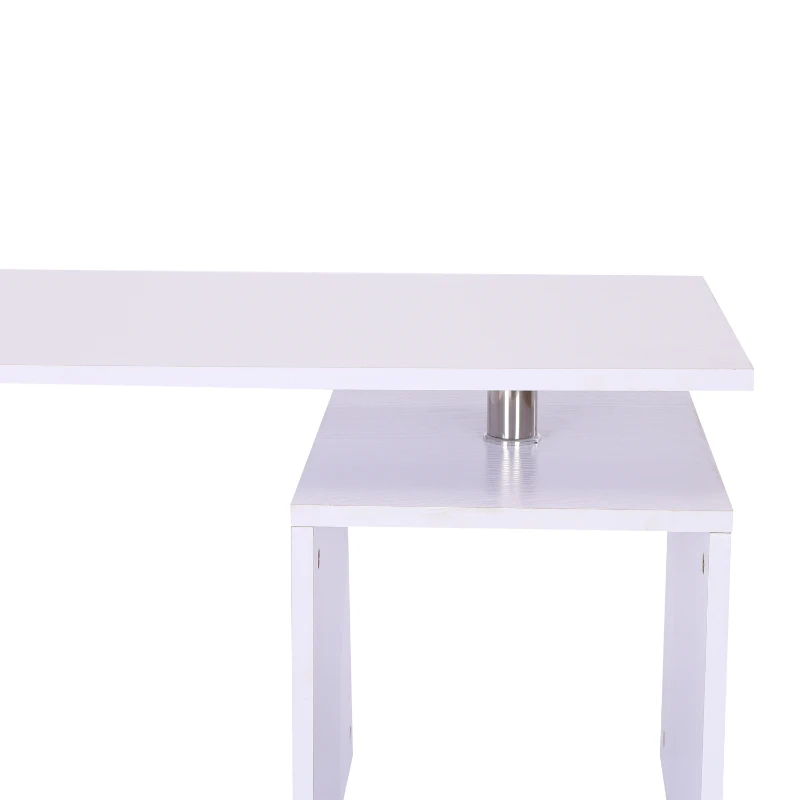HOMCOM Side Table (77x44x40 cm)-White