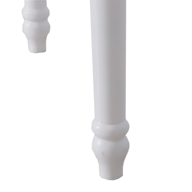 HOMCOM Dressing Table Set W/ Stool and Mirrored Desk-White