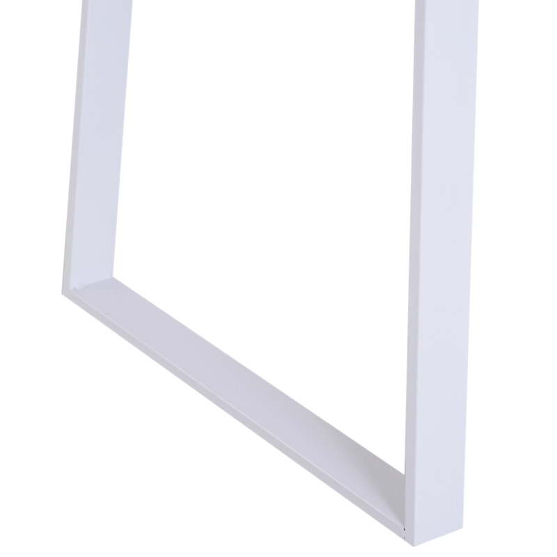 HOMCOM Computer Desk, 140Lx60Wx76H cm-White Oak Colour