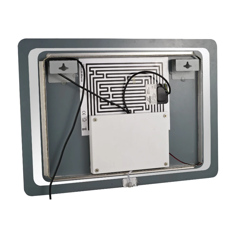 HOMCOM Bathroom LED Illuminated Mirror, 70×50×3.5cm