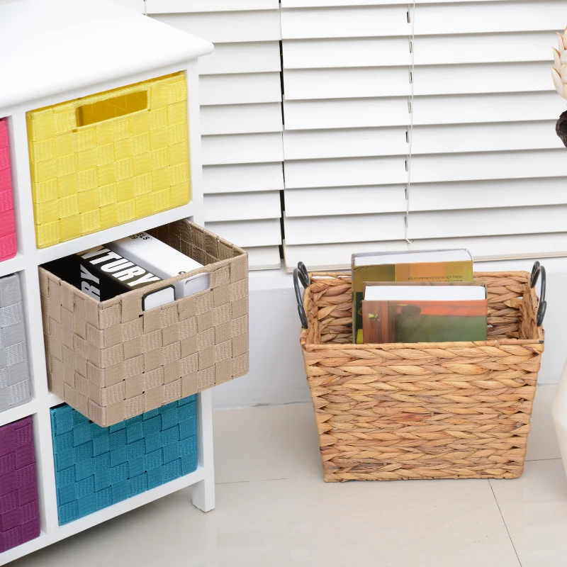 HOMCOM 6-Drawer Wood Storage Cabinet-Multicolour