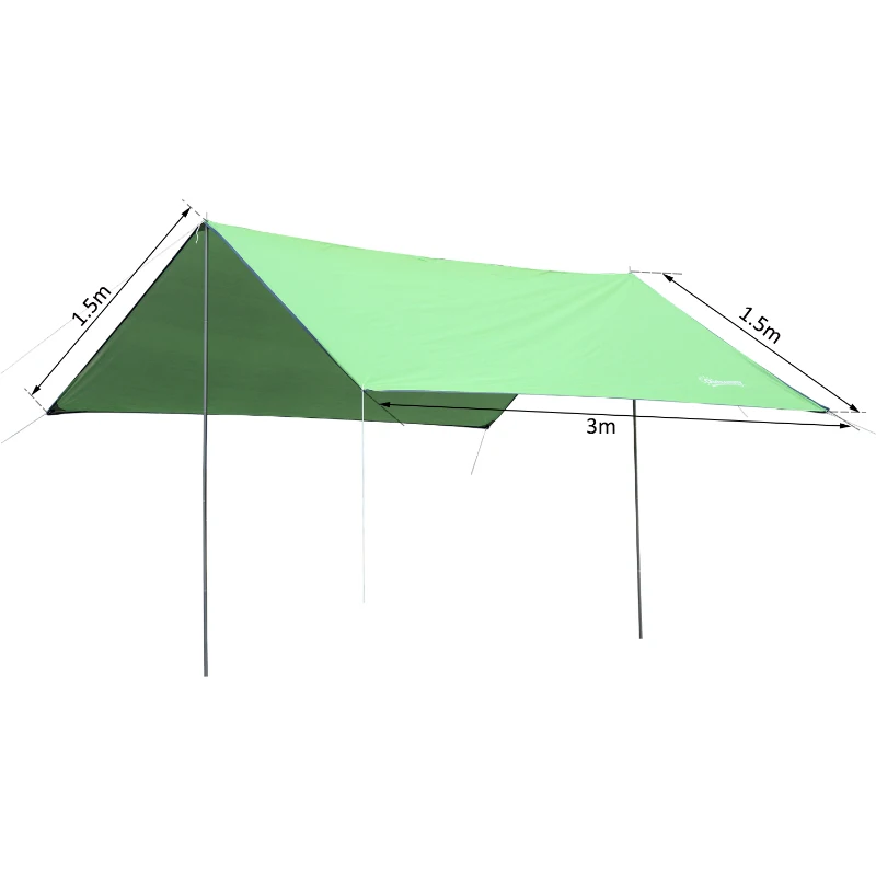 Outsunny Tent Shelter, 3x3 m-Green