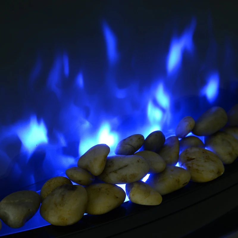 HOMCOM Wall Mount 1800W Electric Fire Place-Black