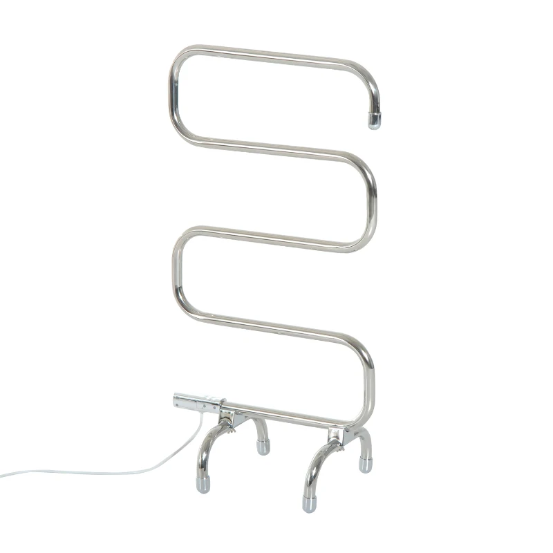 HOMCOM Electric Heated Towel Rail-Silver