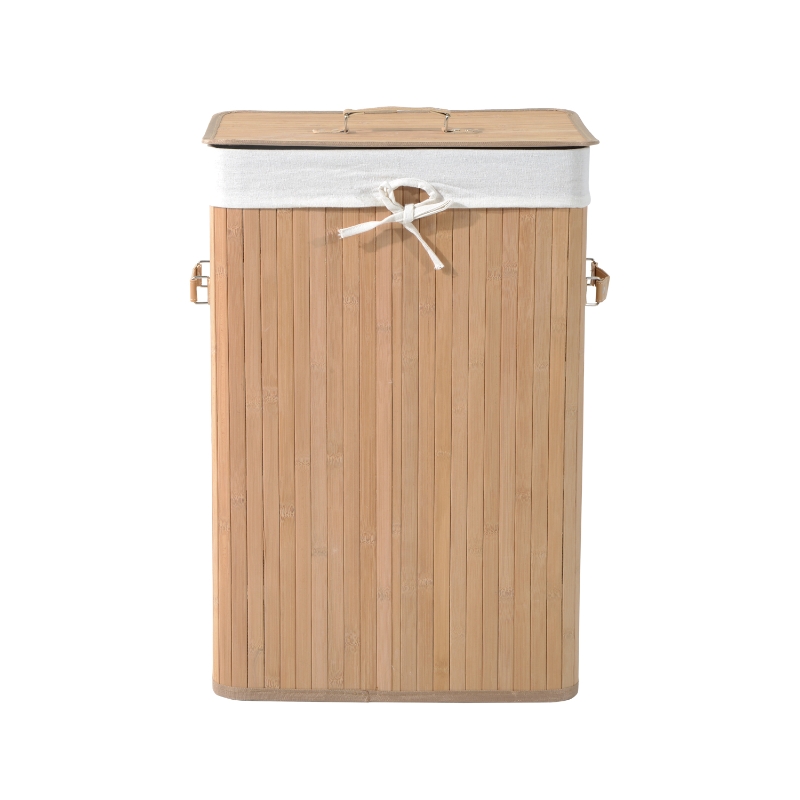 Bamboo Laundry Basket 40x 30x60 cm aosom.co.uk