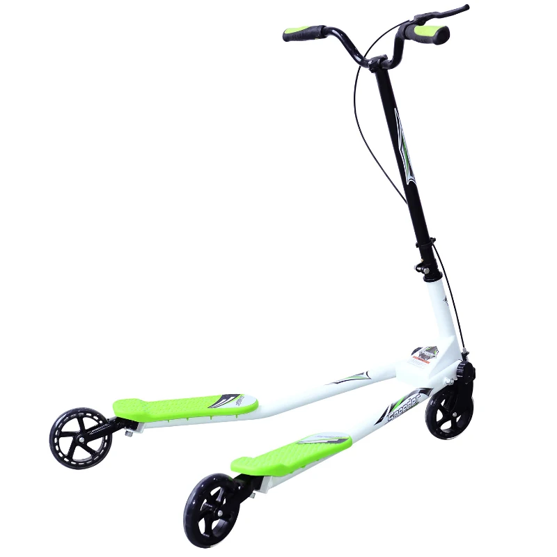 HOMCOM Kids 3 Wheels Speeder Scooter, L Size-Green