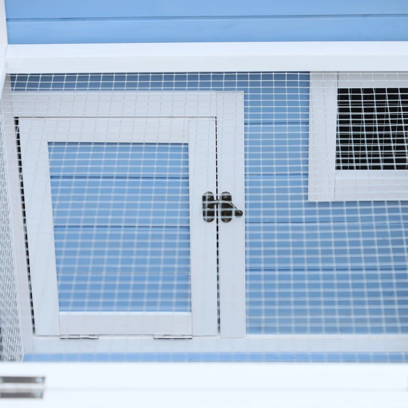 PawHut Chicken Coop, Fir Wood, 180Lx90.1Wx78.6H cm