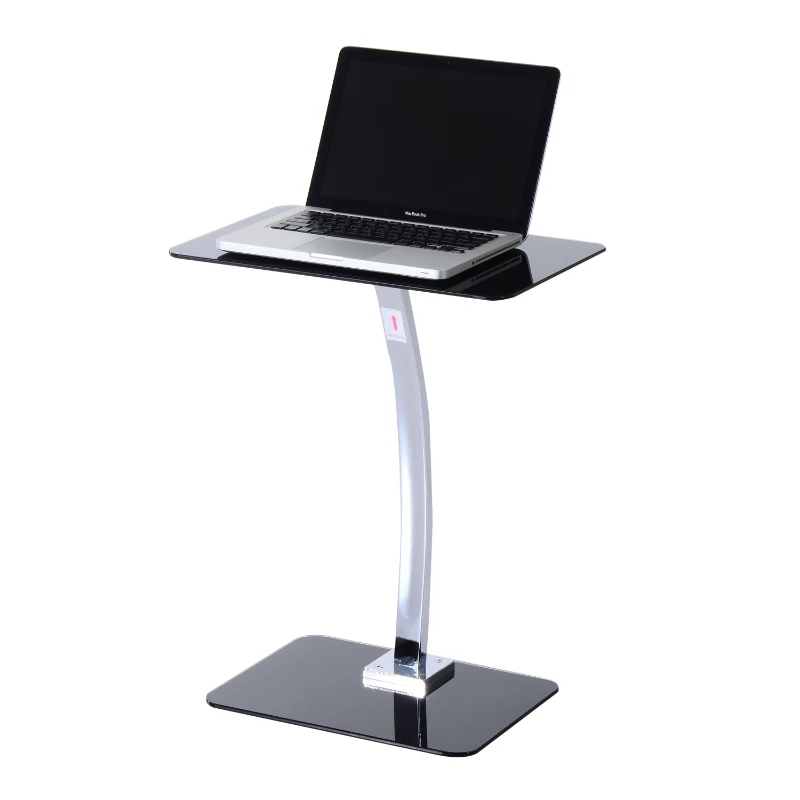 HOMCOM Portable Laptop Desk W/ Top glass