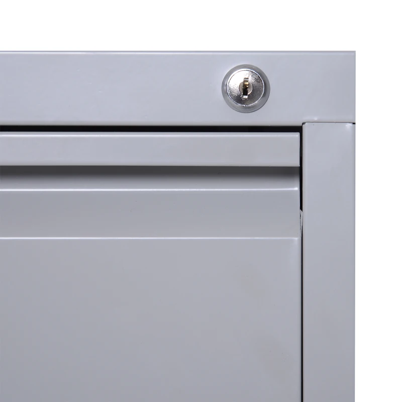 Vinsetto Storage Cabinet, Cold Rolled Steel, 47Wx62Dx72Hcm-Grey