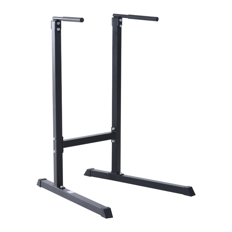 HOMCOM Fitness Pull Push Up Bar Tower-Black