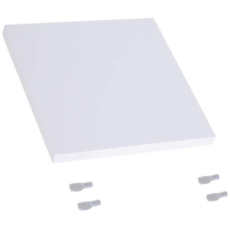 HOMCOM Over-The-Toilet Storage Cabinet Shelf Organizer Freestanding Spacesaver White Home Bathroom