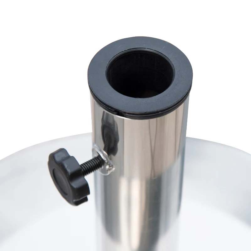 Outsunny φ48x36H cm Round Stainless Steel Umbrella Base-Silver