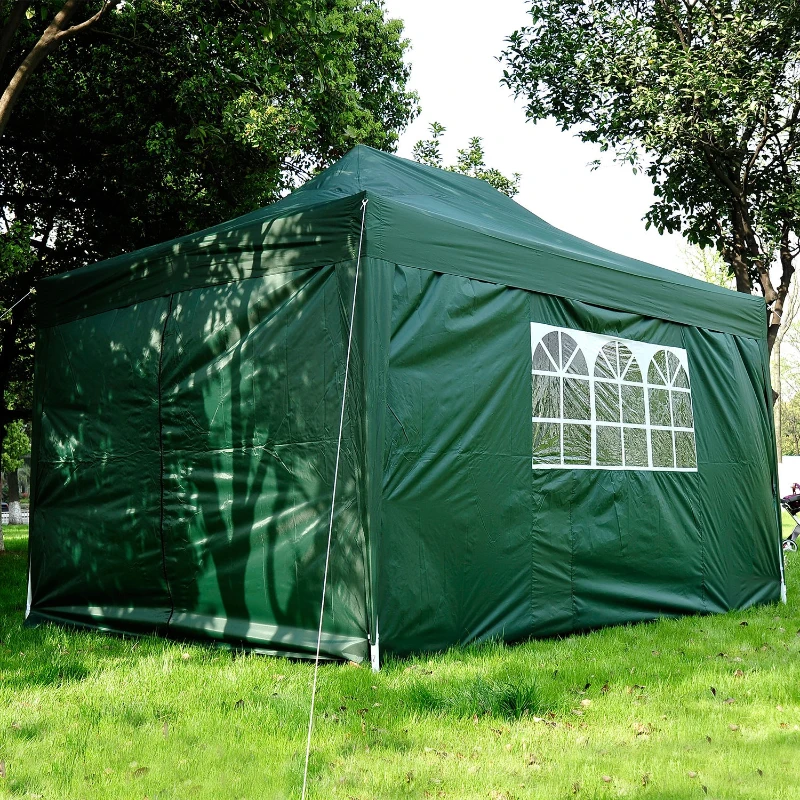 Outsunny Pop Up Gazebo 4.5x3 m-Green